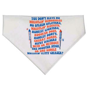 You Dont Have No Whistlin Bungholes Funny July 4th Of July USA-Made Doggie Bandana