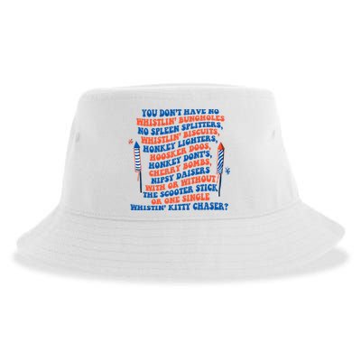 You Dont Have No Whistlin Bungholes Funny July 4th Of July Sustainable Bucket Hat