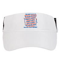 You Dont Have No Whistlin Bungholes Funny July 4th Of July Adult Drive Performance Visor
