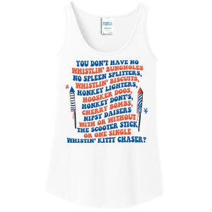 You Dont Have No Whistlin Bungholes Funny July 4th Of July Ladies Essential Tank