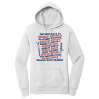 You Dont Have No Whistlin Bungholes Funny July 4th Of July Women's Pullover Hoodie