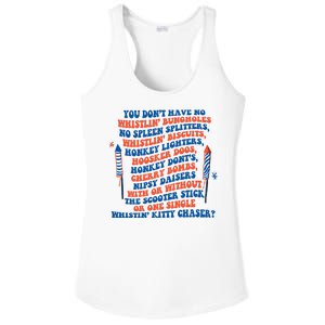 You Dont Have No Whistlin Bungholes Funny July 4th Of July Ladies PosiCharge Competitor Racerback Tank