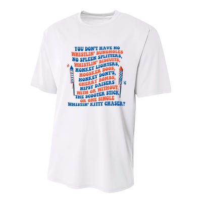 You Dont Have No Whistlin Bungholes Funny July 4th Of July Youth Performance Sprint T-Shirt