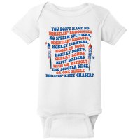 You Dont Have No Whistlin Bungholes Funny July 4th Of July Baby Bodysuit