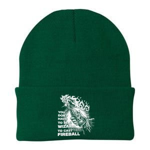 You Dont Have To Be A Wizard To Cast F.I.R.E.B.A.L.L Halloween Knit Cap Winter Beanie