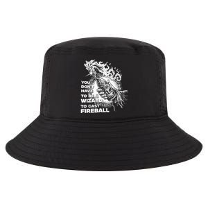 You Dont Have To Be A Wizard To Cast F.I.R.E.B.A.L.L Halloween Cool Comfort Performance Bucket Hat