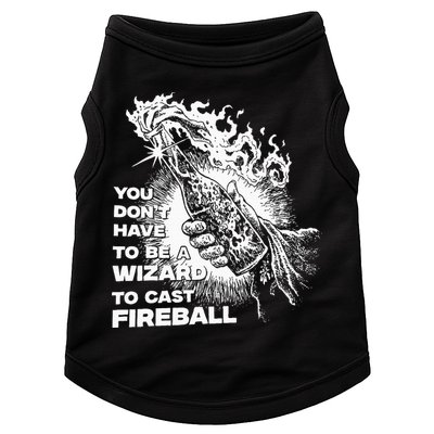 You Dont Have To Be A Wizard To Cast F.I.R.E.B.A.L.L Halloween Doggie Tank