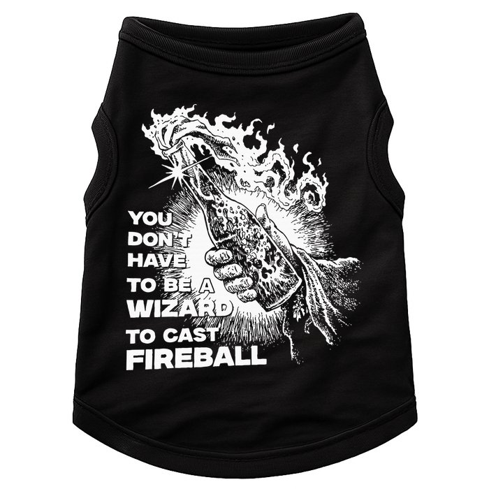 You Dont Have To Be A Wizard To Cast F.I.R.E.B.A.L.L Halloween Doggie Tank