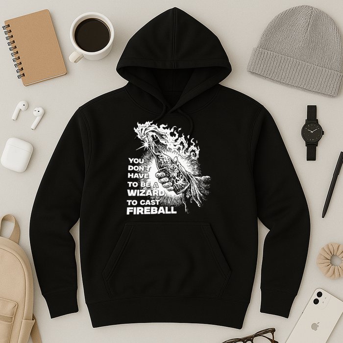 You Dont Have To Be A Wizard To Cast F.I.R.E.B.A.L.L Halloween Hoodie