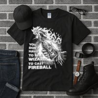 You Dont Have To Be A Wizard To Cast F.I.R.E.B.A.L.L Halloween Tall T-Shirt