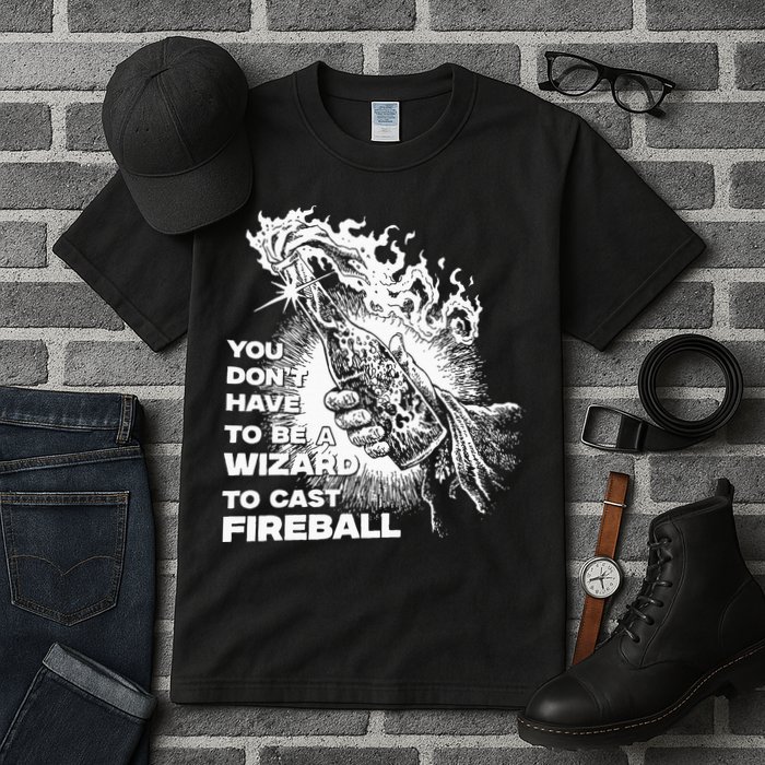 You Dont Have To Be A Wizard To Cast F.I.R.E.B.A.L.L Halloween Tall T-Shirt