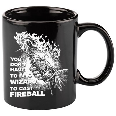 You Dont Have To Be A Wizard To Cast F.I.R.E.B.A.L.L Halloween 11oz C Handle Ceramic Mug