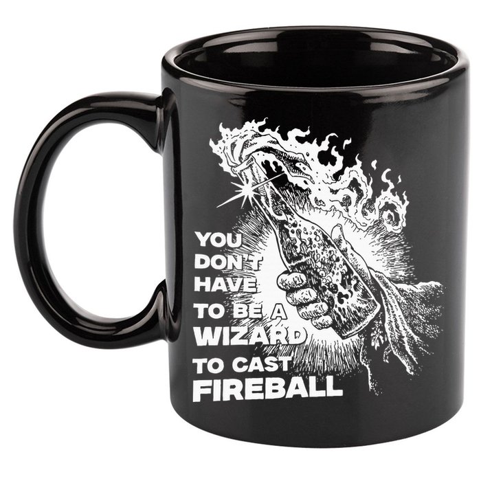 You Dont Have To Be A Wizard To Cast F.I.R.E.B.A.L.L Halloween 11oz C Handle Ceramic Mug