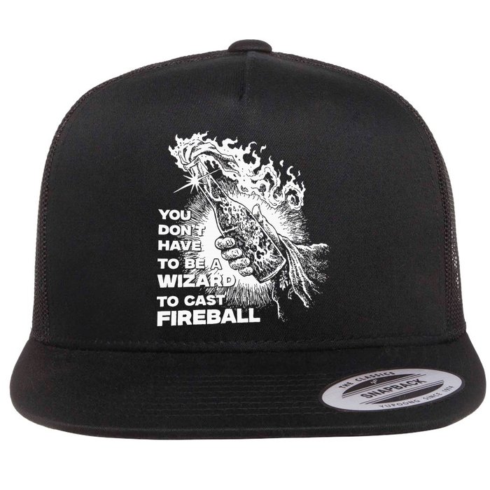 You Dont Have To Be A Wizard To Cast F.I.R.E.B.A.L.L Halloween Flatbill Hat