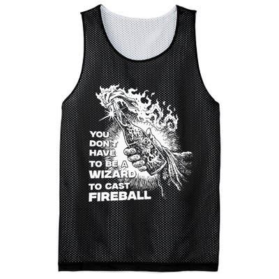 You Dont Have To Be A Wizard To Cast F.I.R.E.B.A.L.L Halloween Mesh Reversible Basketball Jersey Tank