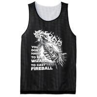 You Dont Have To Be A Wizard To Cast F.I.R.E.B.A.L.L Halloween Mesh Reversible Basketball Jersey Tank