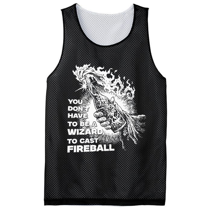 You Dont Have To Be A Wizard To Cast F.I.R.E.B.A.L.L Halloween Mesh Reversible Basketball Jersey Tank