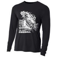 You Dont Have To Be A Wizard To Cast F.I.R.E.B.A.L.L Halloween Cooling Performance Long Sleeve Crew