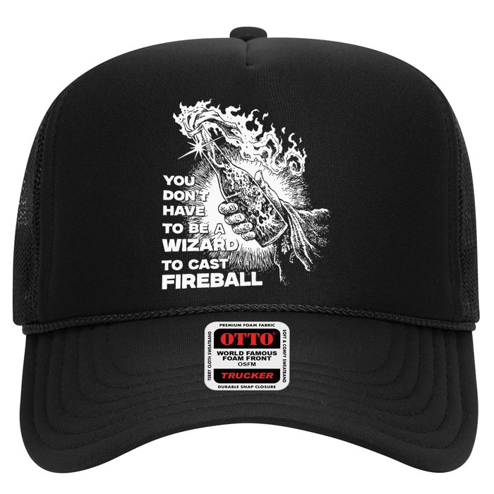 You Dont Have To Be A Wizard To Cast F.I.R.E.B.A.L.L Halloween Trucker Hat