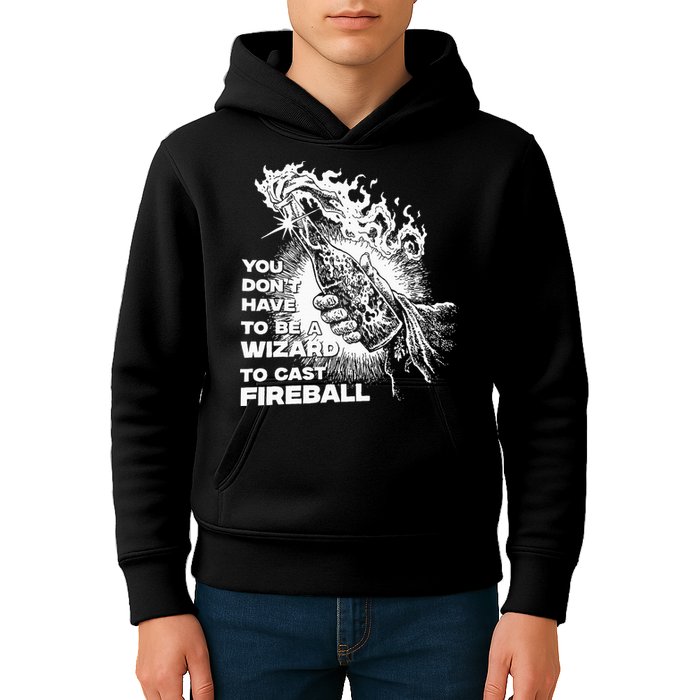 You Dont Have To Be A Wizard To Cast F.I.R.E.B.A.L.L Halloween Kids Hoodie