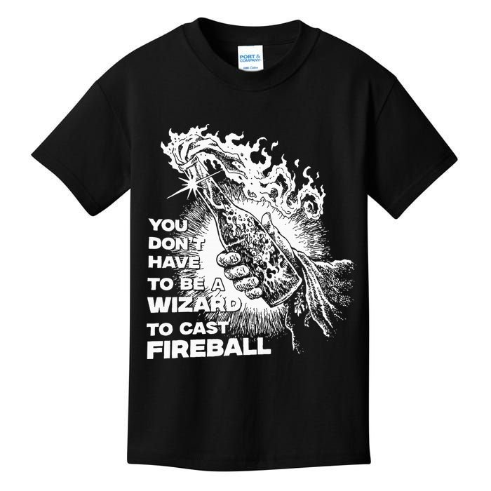 You Dont Have To Be A Wizard To Cast F.I.R.E.B.A.L.L Halloween Kids T-Shirt