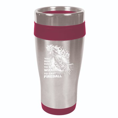 You Dont Have To Be A Wizard To Cast F.I.R.E.B.A.L.L Halloween 16oz Travel Tumbler