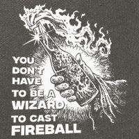 You Dont Have To Be A Wizard To Cast F.I.R.E.B.A.L.L Halloween Cotton Canvas Backpack