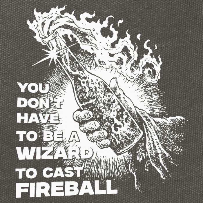 You Dont Have To Be A Wizard To Cast F.I.R.E.B.A.L.L Halloween Cotton Canvas Backpack