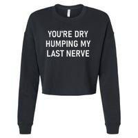 YouRe Dry Humping My Last Nerve Funny Jokes Sarcastic Cropped Pullover Crew