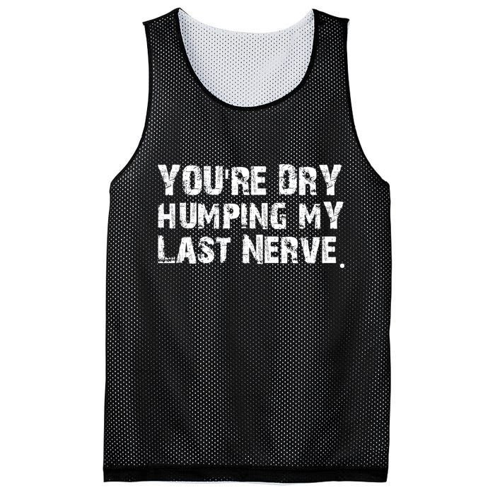 You're Dry Humping My Last Nerve Mesh Reversible Basketball Jersey Tank