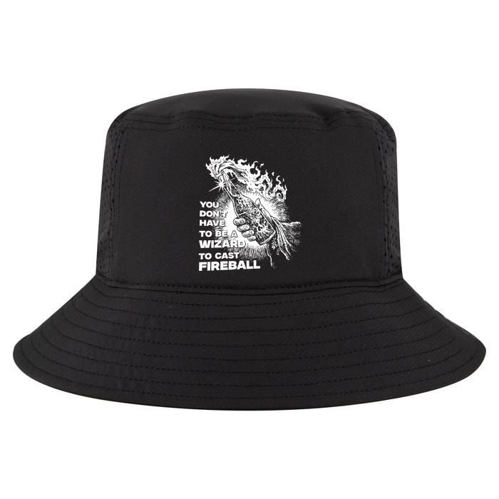 You Dont Have To Be A Wizard To Cast F.I.R.E.B.A.L.L Halloween Cool Comfort Performance Bucket Hat