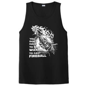 You Dont Have To Be A Wizard To Cast F.I.R.E.B.A.L.L Halloween PosiCharge Competitor Tank