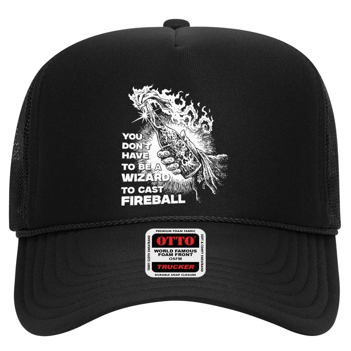 You Dont Have To Be A Wizard To Cast F.I.R.E.B.A.L.L Halloween Trucker Hat