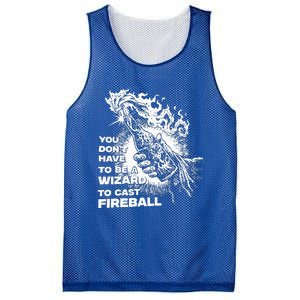 You Dont Have To Be A Wizard To Cast F.I.R.E.B.A.L.L Halloween Mesh Reversible Basketball Jersey Tank