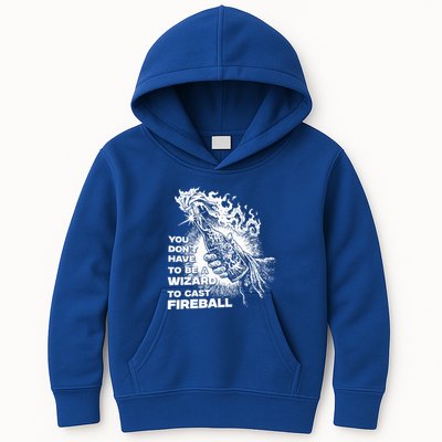 You Dont Have To Be A Wizard To Cast F.I.R.E.B.A.L.L Halloween Kids Hoodie