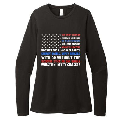 You Dont Have No Whistlin Bungholes Fireworks Joe Dirt Usa American Flag Womens CVC Long Sleeve Shirt