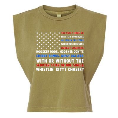 You Dont Have No Whistlin Bungholes Fireworks Joe Dirt Usa American Flag Garment-Dyed Women's Muscle Tee