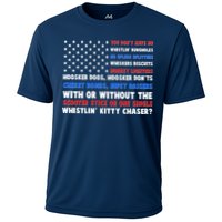 You Dont Have No Whistlin Bungholes Fireworks Joe Dirt Usa American Flag Cooling Performance Crew T-Shirt