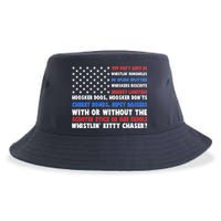 You Dont Have No Whistlin Bungholes Fireworks Joe Dirt Usa American Flag Sustainable Bucket Hat