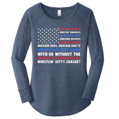 You Dont Have No Whistlin Bungholes Fireworks Joe Dirt Usa American Flag Women's Perfect Tri Tunic Long Sleeve Shirt