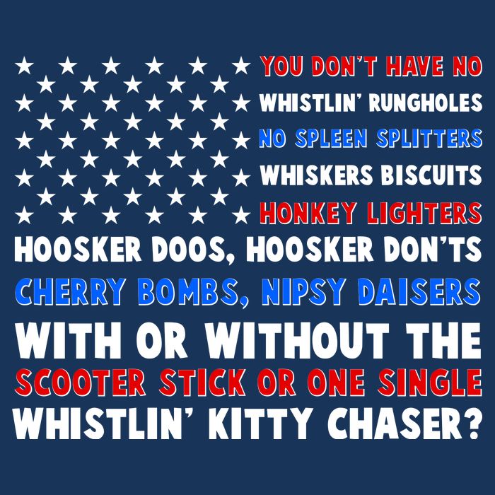 You Dont Have No Whistlin Bungholes Fireworks Joe Dirt Usa American Flag Flat Bill Trucker Hat