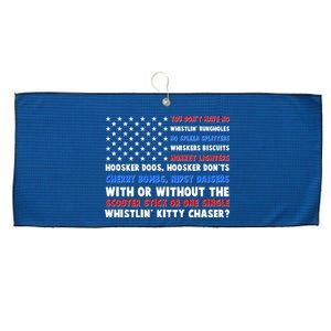 You Dont Have No Whistlin Bungholes Fireworks Joe Dirt Usa American Flag Large Microfiber Waffle Golf Towel