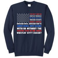You Dont Have No Whistlin Bungholes Fireworks Joe Dirt Usa American Flag Tall Sweatshirt