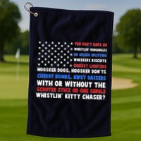 You Dont Have No Whistlin Bungholes Fireworks Joe Dirt Usa American Flag Golf Towel