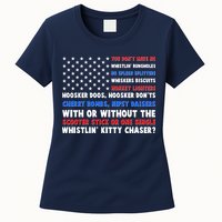 You Dont Have No Whistlin Bungholes Fireworks Joe Dirt Usa American Flag Womens T-Shirt