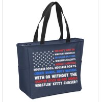 You Dont Have No Whistlin Bungholes Fireworks Joe Dirt Usa American Flag Zip Tote Bag
