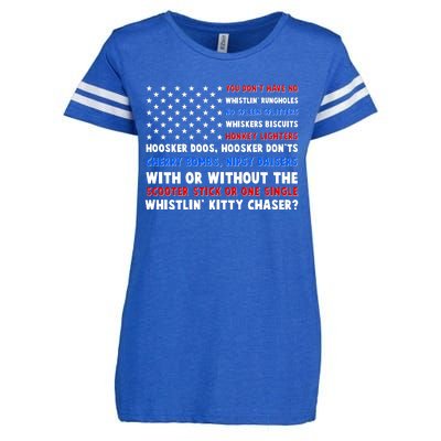 You Dont Have No Whistlin Bungholes Fireworks Joe Dirt Usa American Flag Enza Ladies Jersey Football T-Shirt