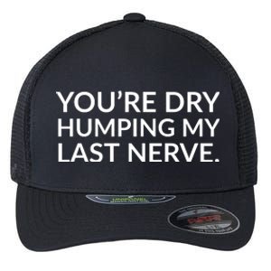 You're Dry Humping My Last Nerve Funny Offensive Saying Flexfit Unipanel Trucker Cap