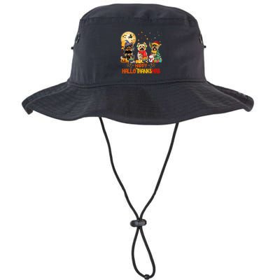 Yorkie Dog Halloween Thanksgiving Happy Hallothanksmas Bucket Hat