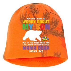 You DonT Have To Worry About My Son Autism Mama Bear Gift Kati - Camo Knit Beanie